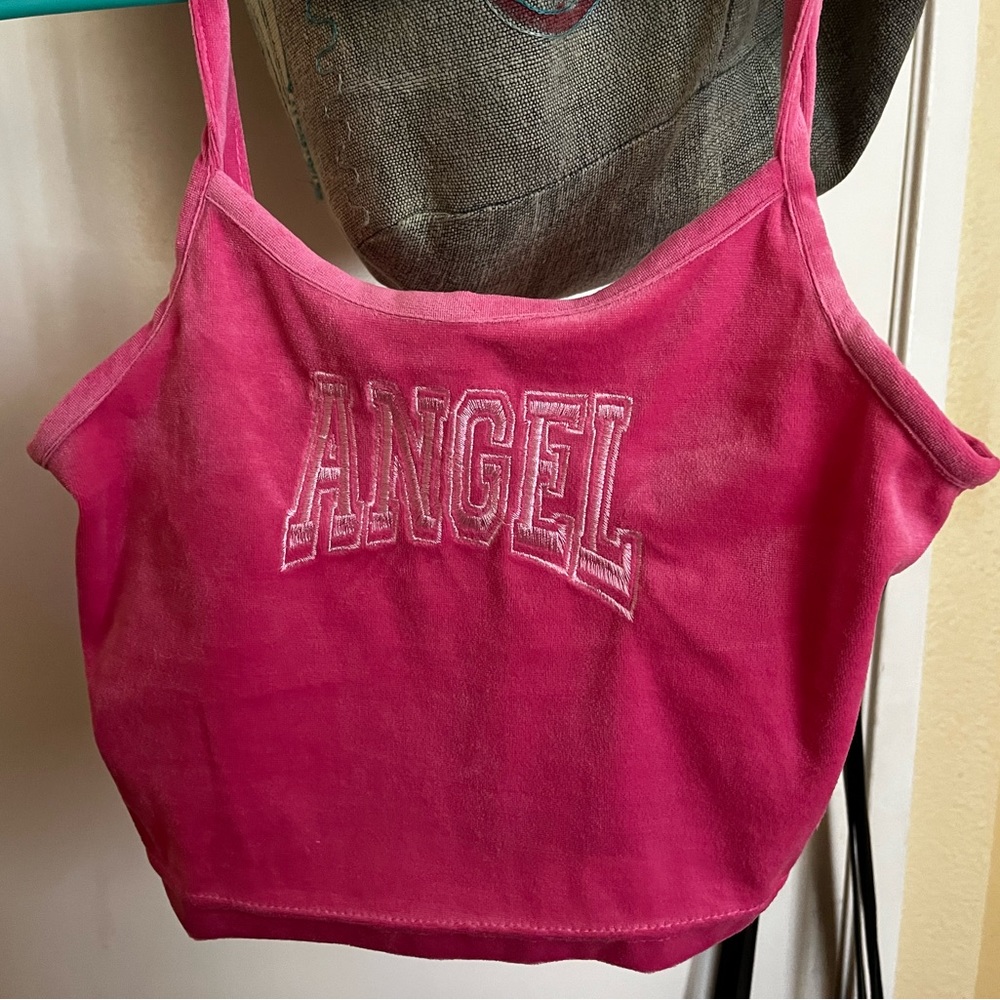 Pink Angel Crop Top